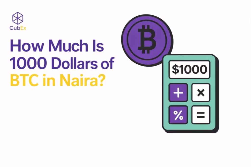 1000 Dollars of BTC to naira today