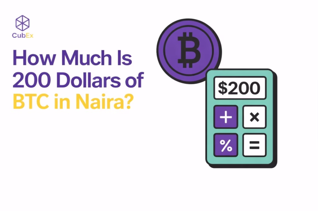 200 Dollars to BTC in Naira today