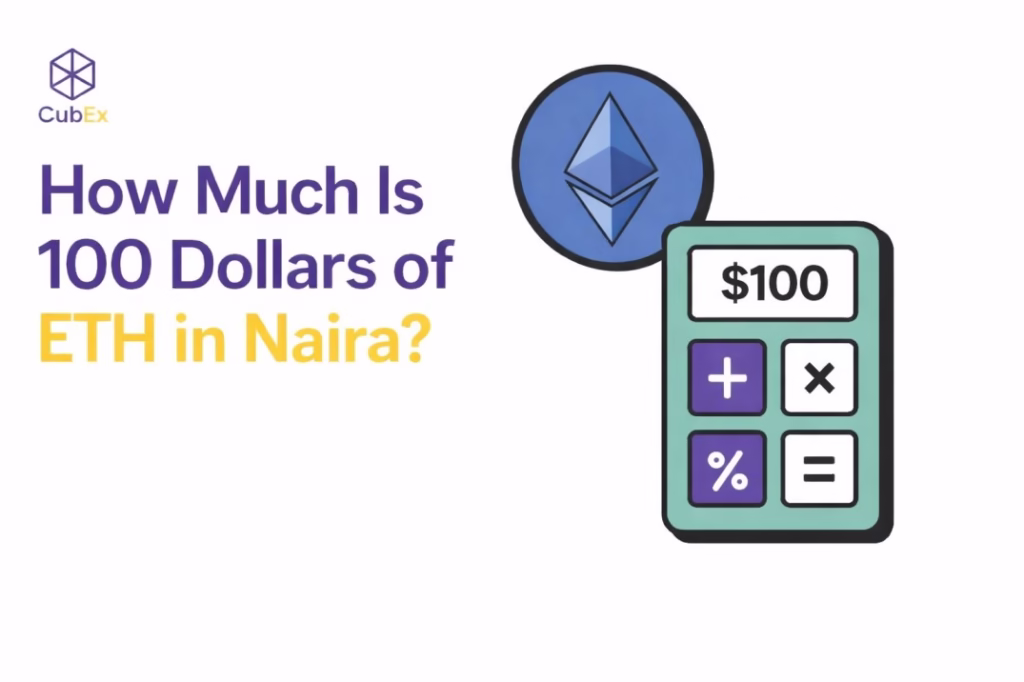 How much is 100 Dollars of ETH to naira today